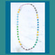 Multicolor Crystal Tube Necklace