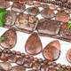 Red Orbicular Jasper Beads & Pendants