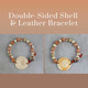 Shell & Leather Bracelet