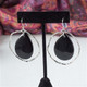 Onyx Hoop Earrings