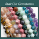 Gemstone Star Cut Beads