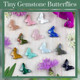 Gemstone Butterfly Pendants