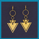 Triangle Filigree Earrings