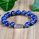 Lapis Button Bracelet