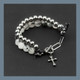 Black Rutilated Quartz Double Strand Bracelet