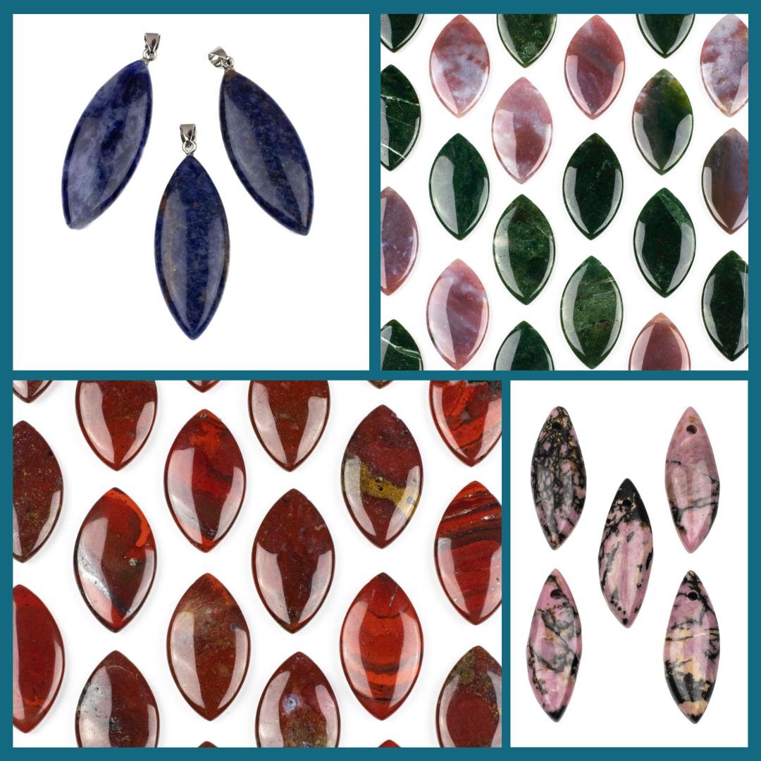 Gemstone Marquise Pendants Gemstone Marquise Pendants