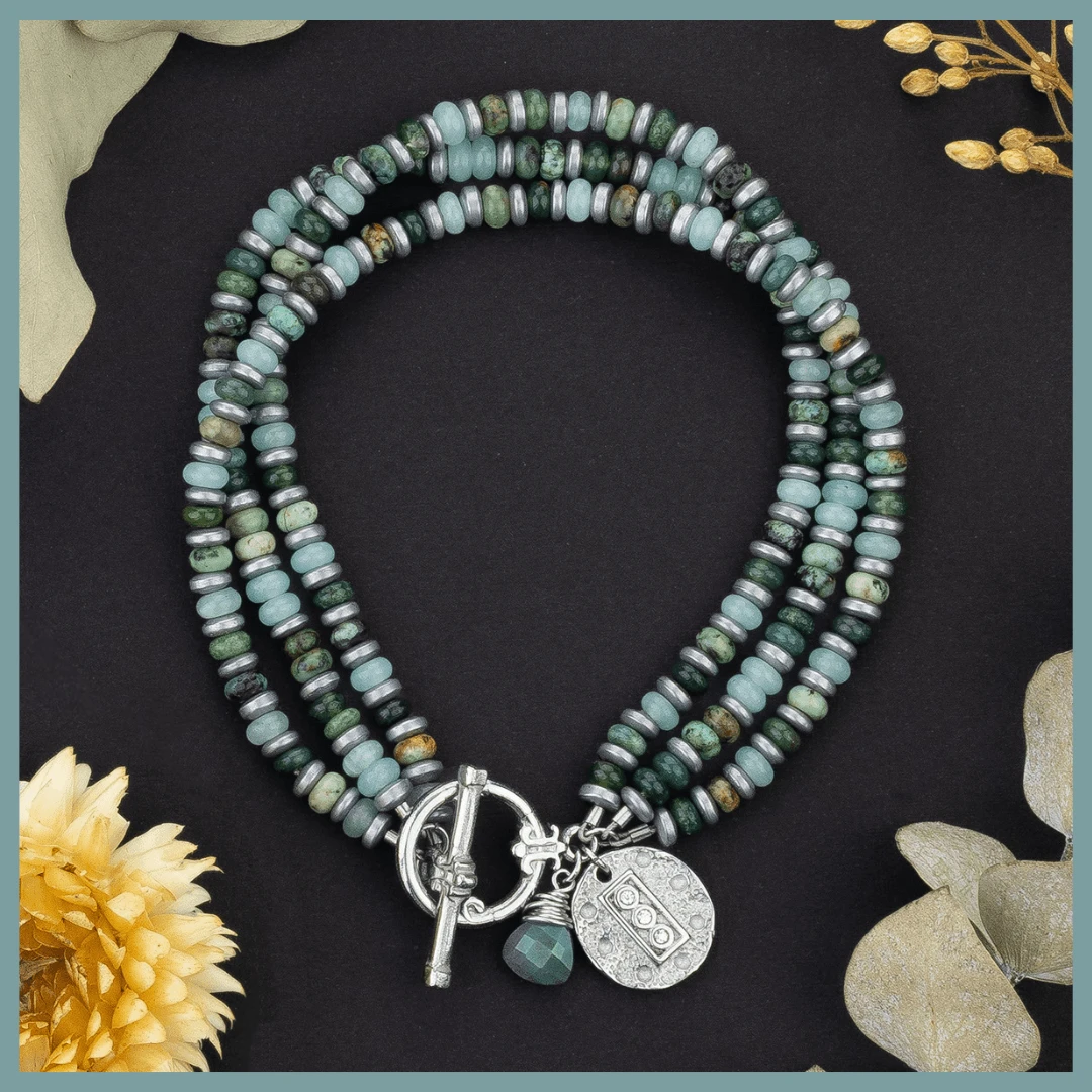 Gemstone Layered Bracelet
