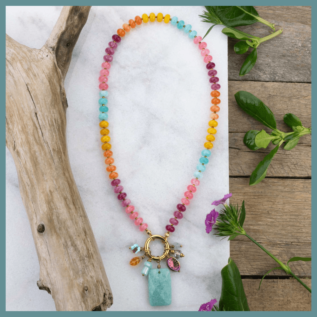 Jade Candy Charm Necklace
