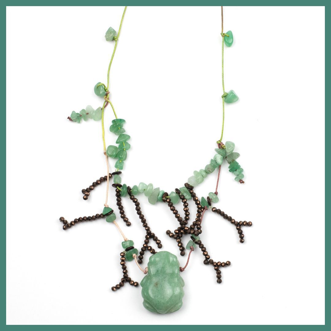 Green Aventurine Frog Necklace Green Aventurine Frog Necklace