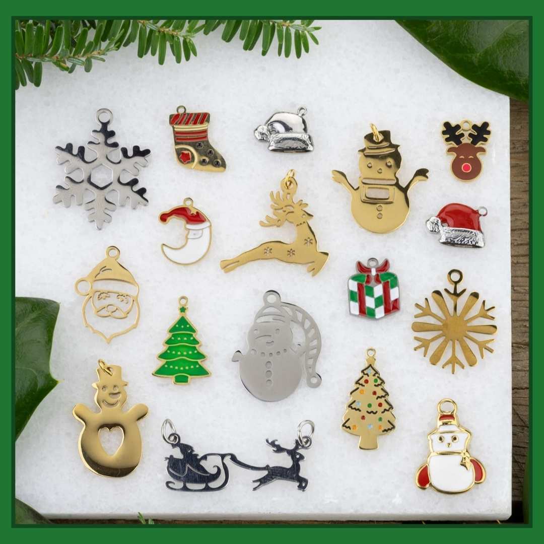 Stainless Steel Holiday Charms