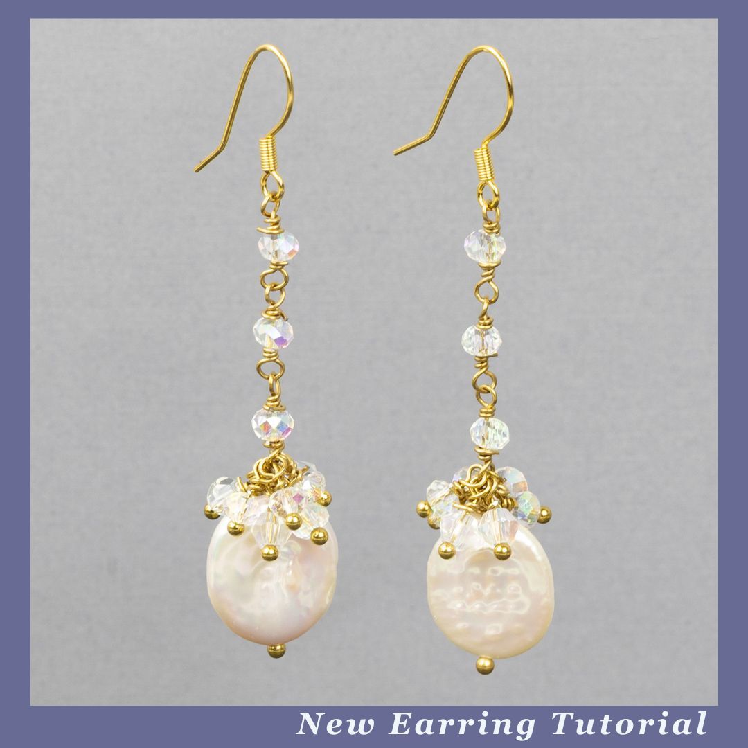New Design Idea- Cloud Dancer Pearl Earrings
