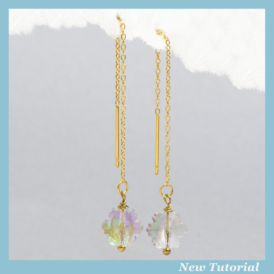 Snowflake Threader earrings jewelry making