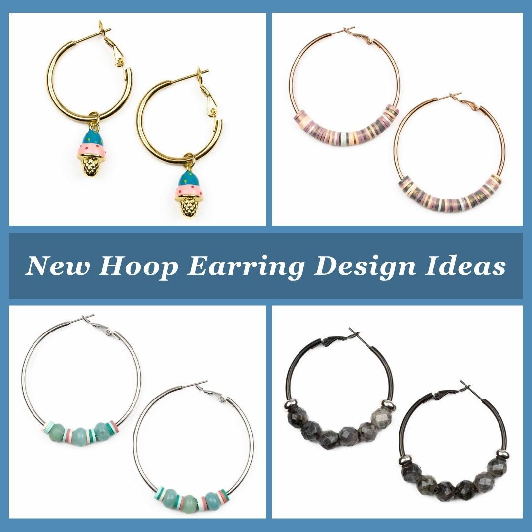 DIY hoop earrings jewelry making