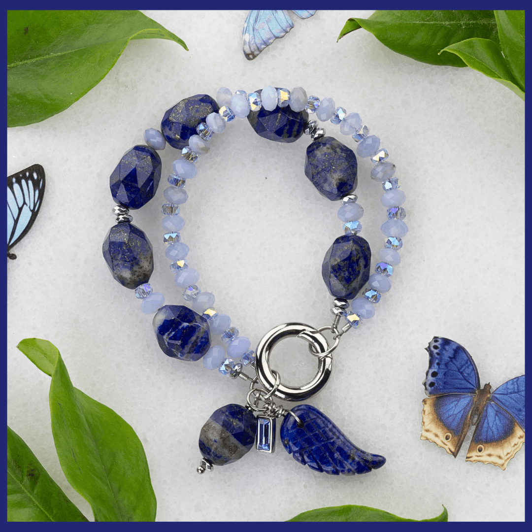 diy lapis bracelet double strand trending and easy to make