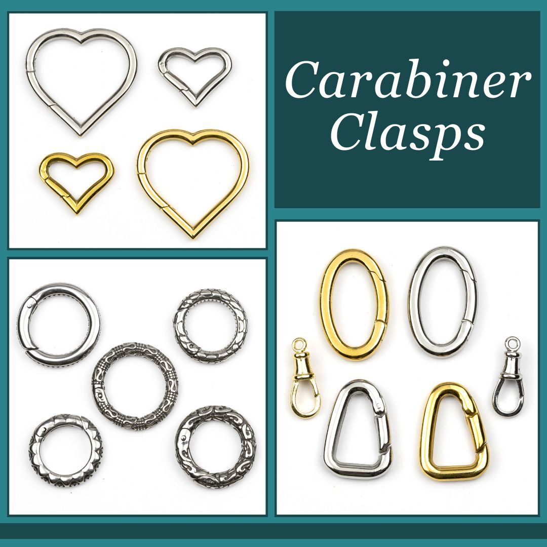 New Products - Carabiner Clasps - Cherry Tree Beads
