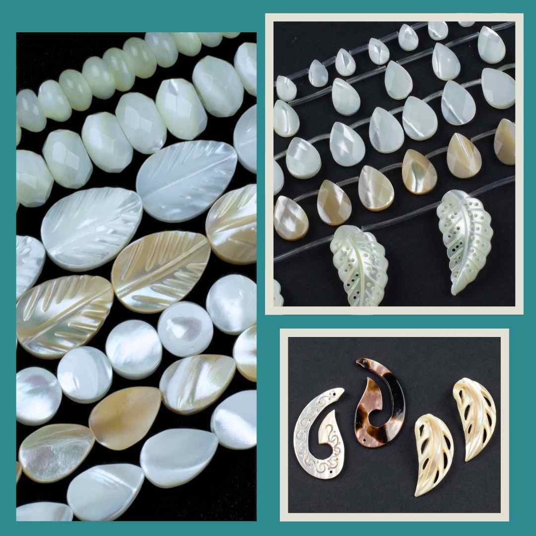 New shell beads and pendants for July!