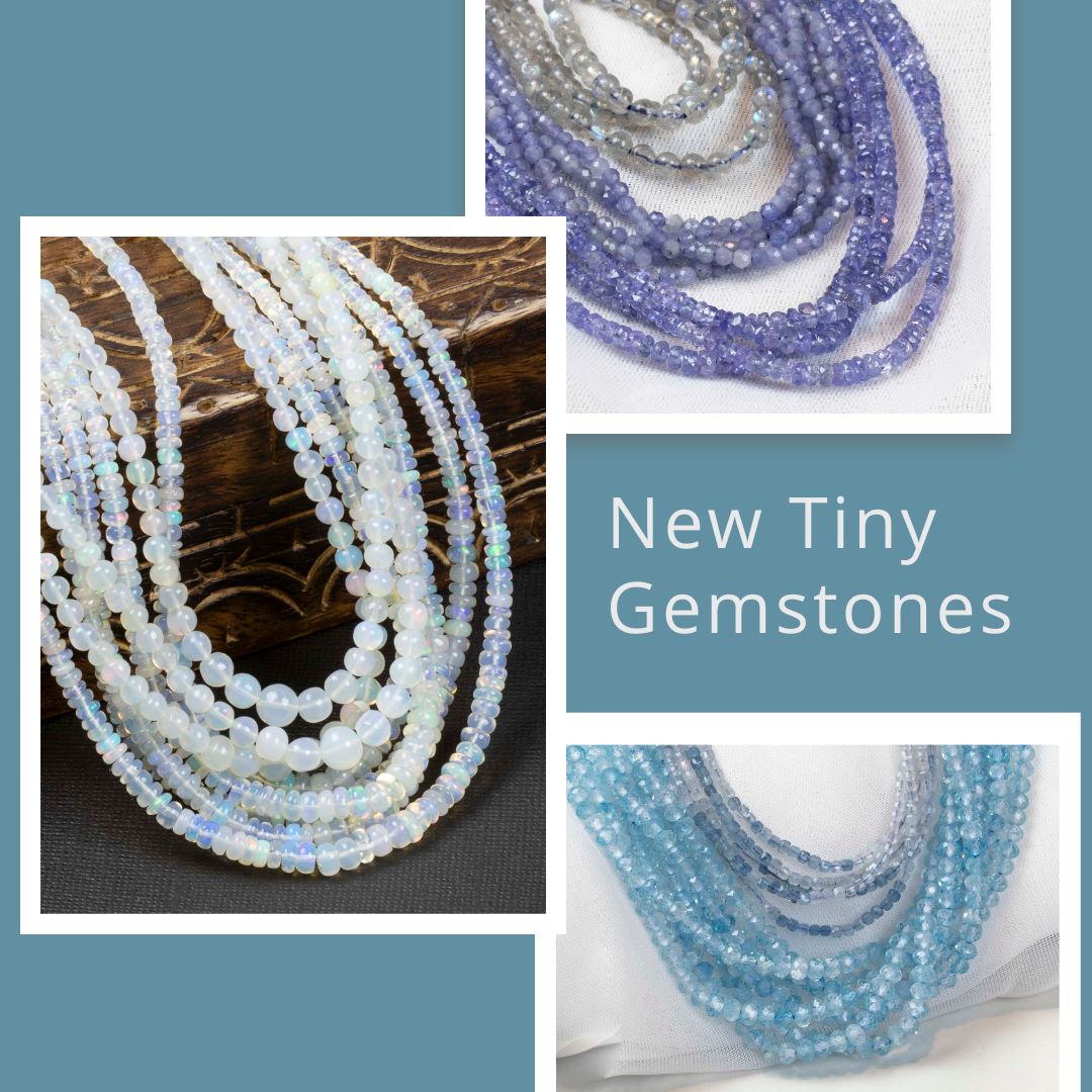 Elastic Bracelet of Tiny Faceted Gemstone Beads -  Canada