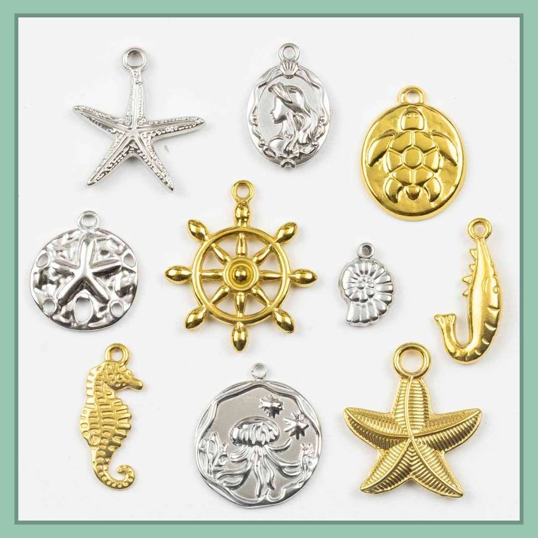 New Stainless Steel Charms