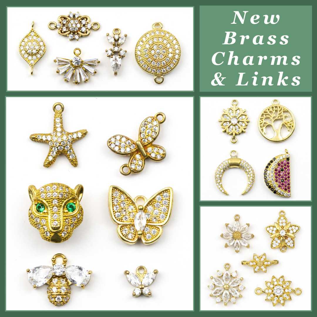 New Brass Charms & Components New Brass Charms & Components