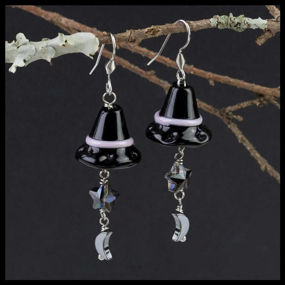 Witch Hat Earrings