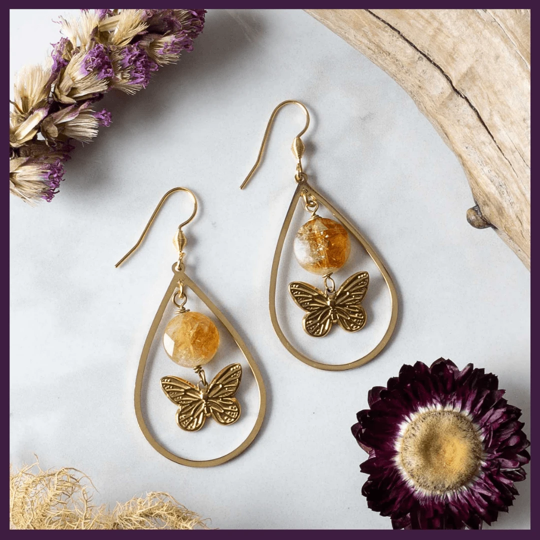 Citrine Drop Earrings