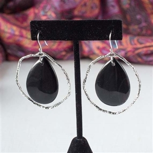 Onyx Hoop Earrings Onyx Hoop Earrings