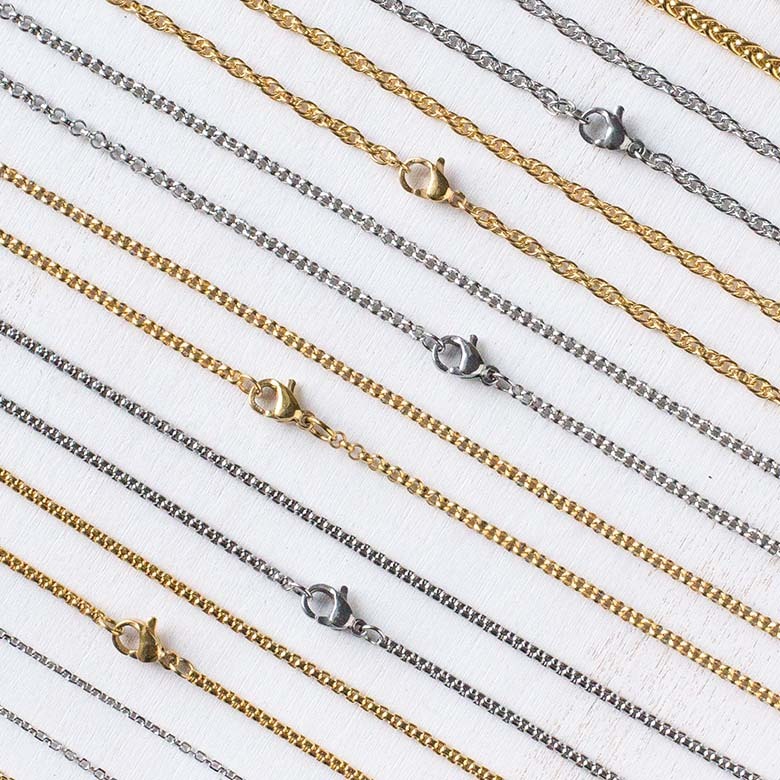 Stainless Steel Necklaces & Bracelets