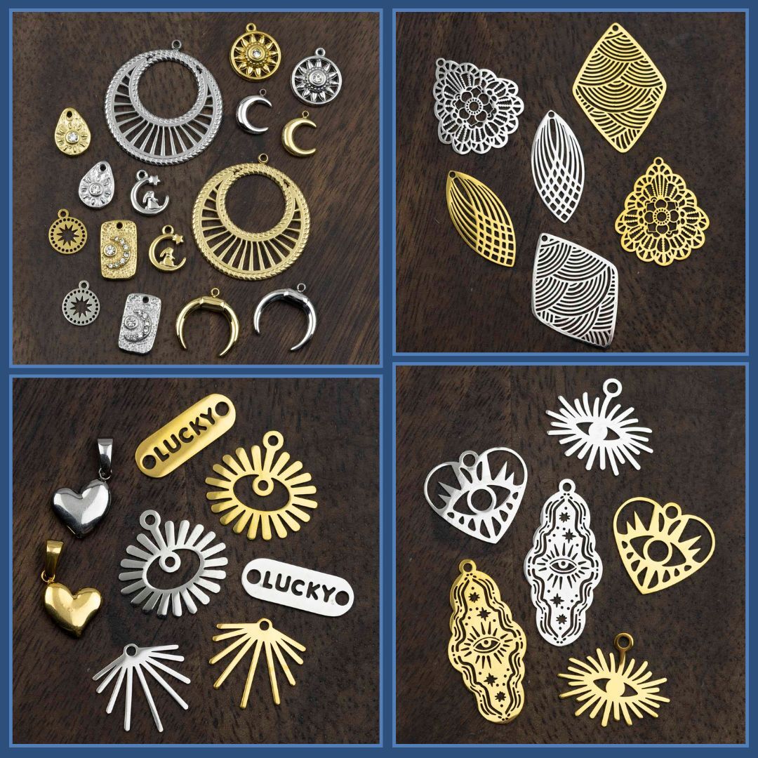 New Stainless Steel Charms