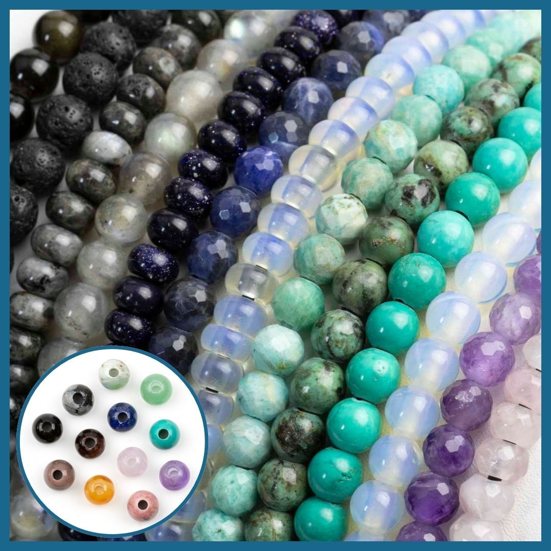 Large Hole Gemstone Beads