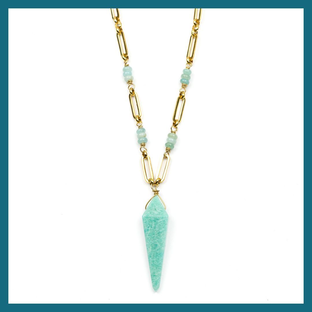Gemstone Kite Necklace Gemstone Kite Necklace