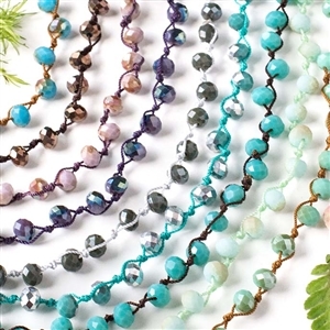 Hand Knotted Crystal Necklaces Hand Knotted Crystal Necklaces