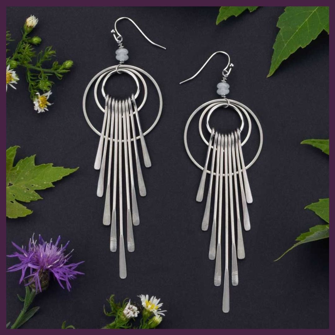 Hoop & Fringe Earrings