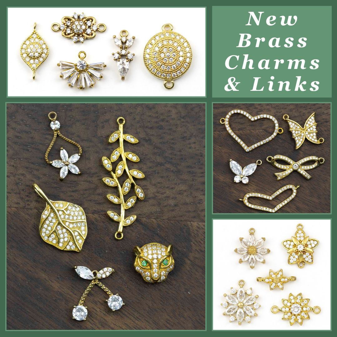 New Brass Charms & Components New Brass Charms & Components