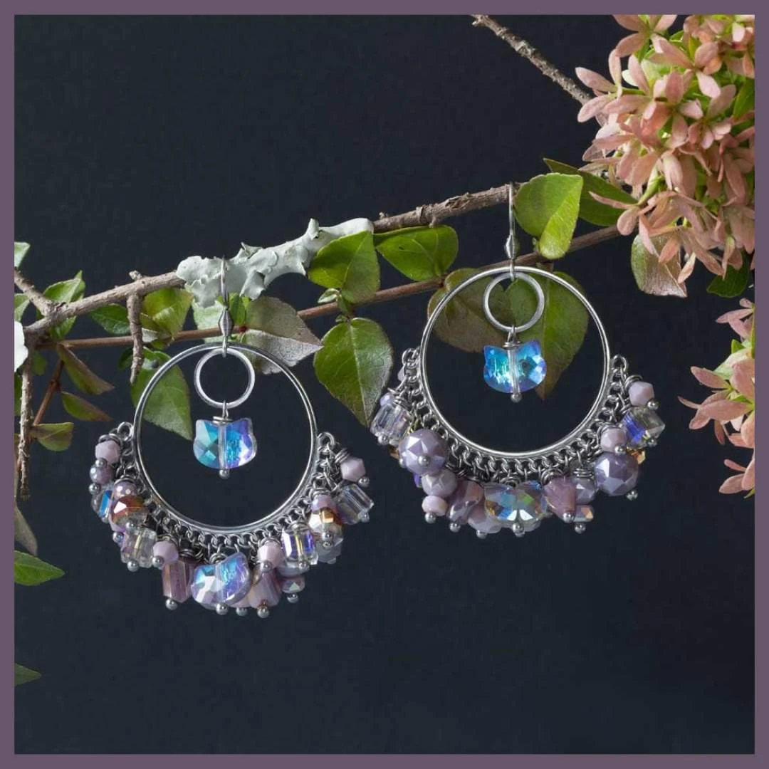 Stormy Violet Earrings