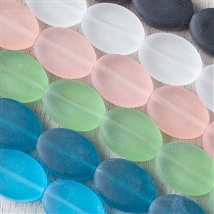 Sea Glass Style Ovals