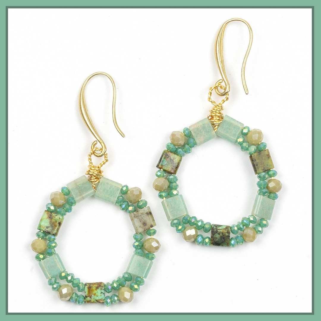 Double Drilled Oval Earrings