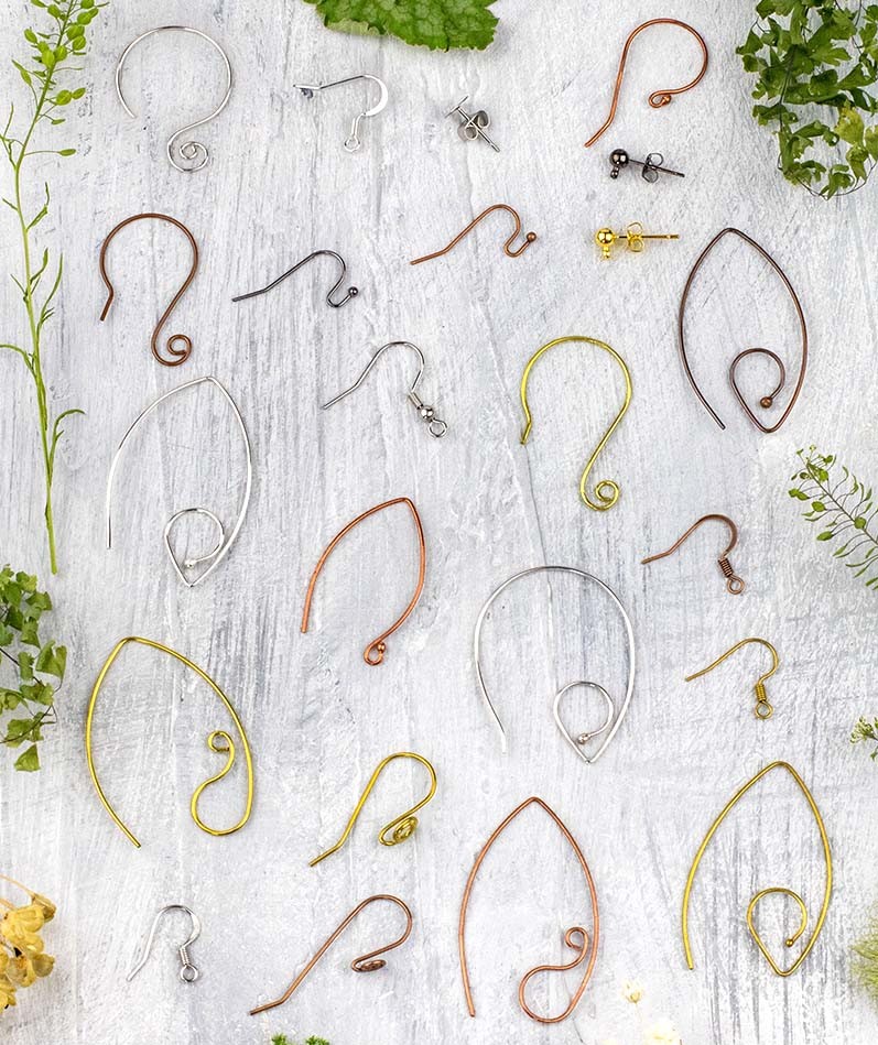 18k Gold Plated Earring Hooks, Stainless Steel Gold Plated, Earring Wires,  Fish Hook Earrings, Gold Earring, Jewelry Making, 10 Pairs 