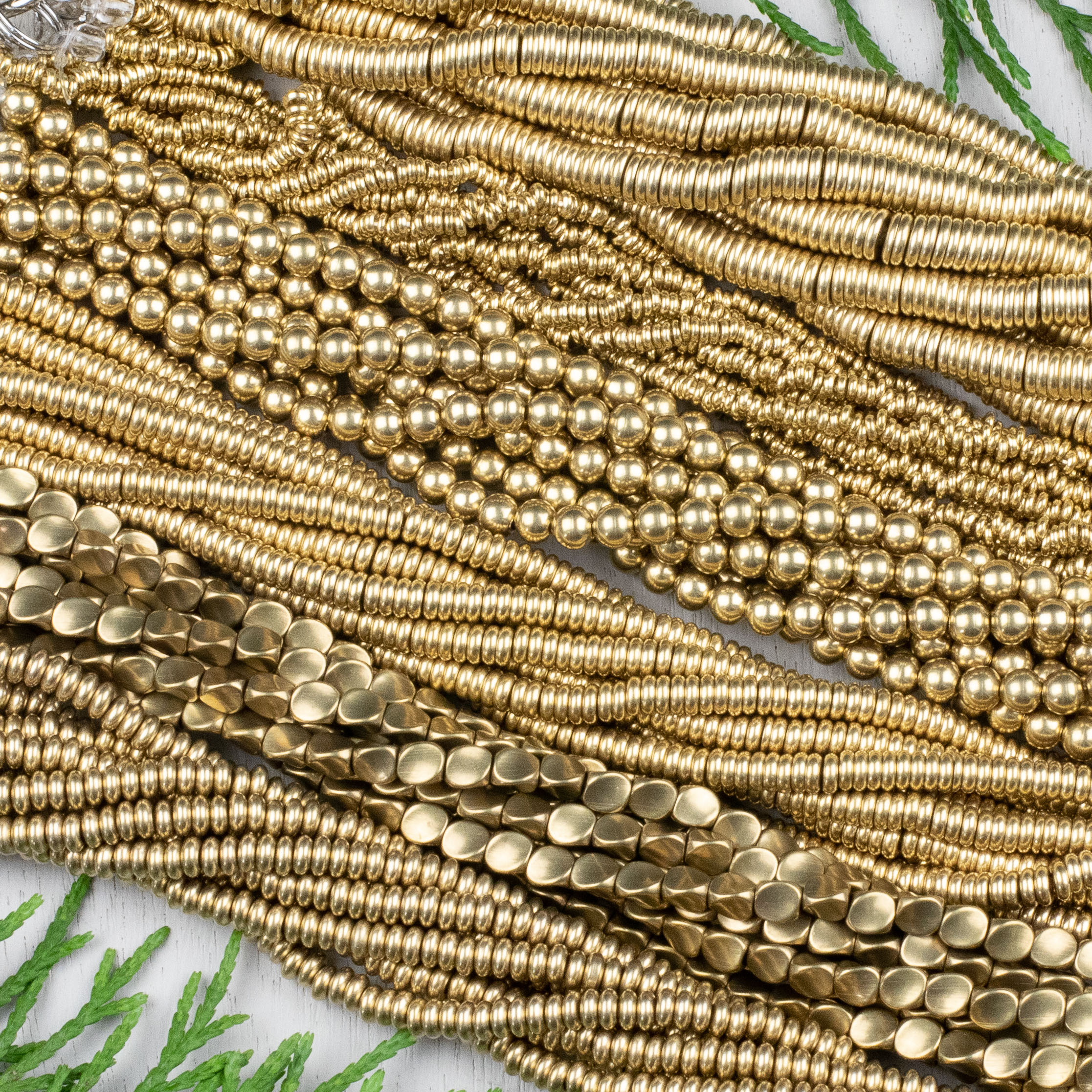  Premium Quality Solid Brass Beads Nickel Plated Beads