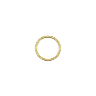 Brass 12mm, 1mm Thick Hoop Link Components - 6 per bag