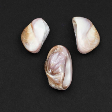 Miss Shell Mississippi River Purple Shell approx. 15x28-20x35mm Nugget Pendants ...