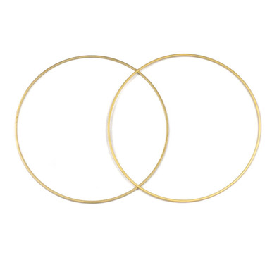 Brass 74mm Hoop Components - 6 per bag - H006