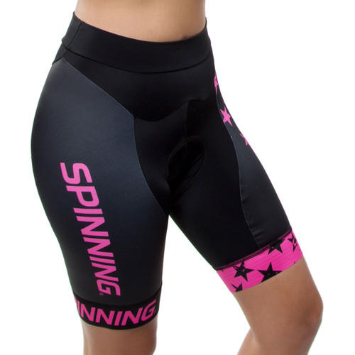 Pink Cycling Women Girls Padded Bike Pants 