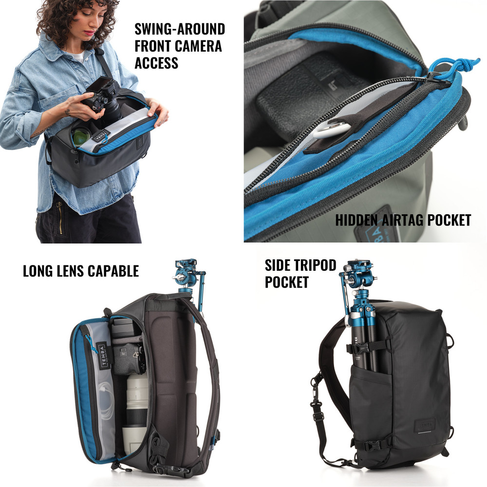 Solstice v2 12L Sling Bag - Black - with TPS Badge
