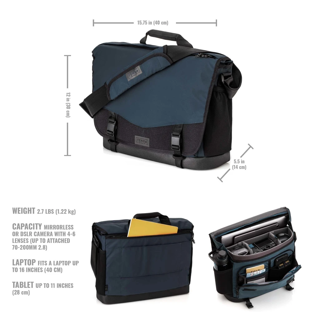 DNA 16 Slim Messenger Bag - Blue (Open Box)