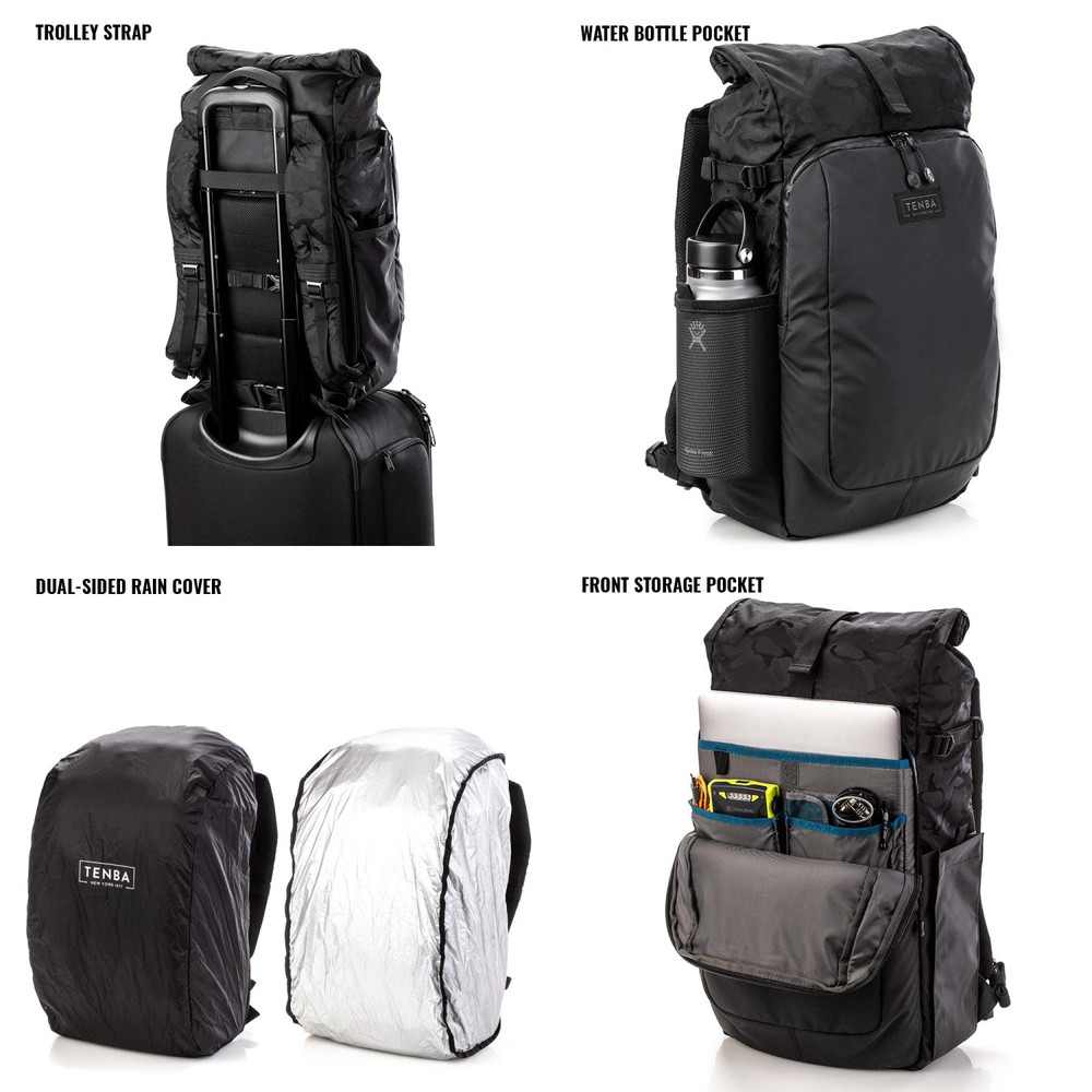Fulton v2 16L All Weather Backpack - Black/Black Camo (Open Box)