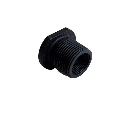 1/2"-28 to 5/8"-28 Muzzle Thread Adapter. Graphite Black