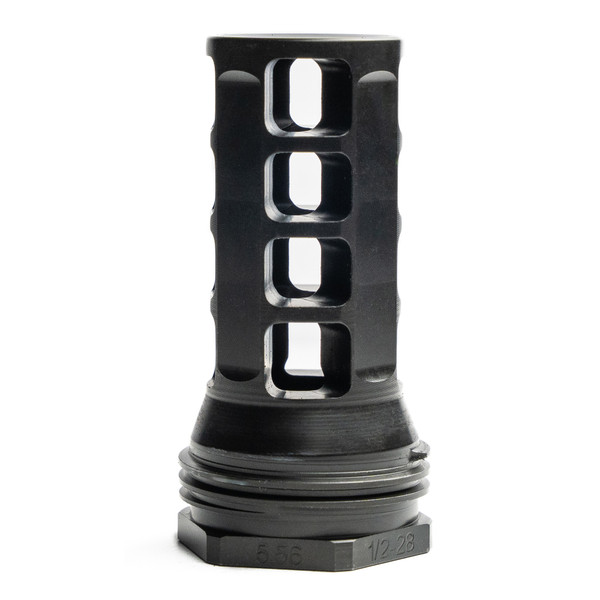 HUXWRX Safety Co. Muzzle Brake-QD, 338 Caliber, 3/4X24, Black, Fits HX-QD Magnum Ti Suppressors 1598