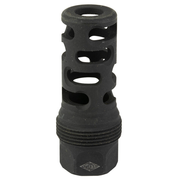 Yankee Hill Machine Co sRx Muzzle Brake, 5/8X24, Compatible with sRx Low Profile Adapter, Attaches to Suppressors with 1.375X24 Thread Pitch, Black Oxide Finish YHM-4405-MB-24