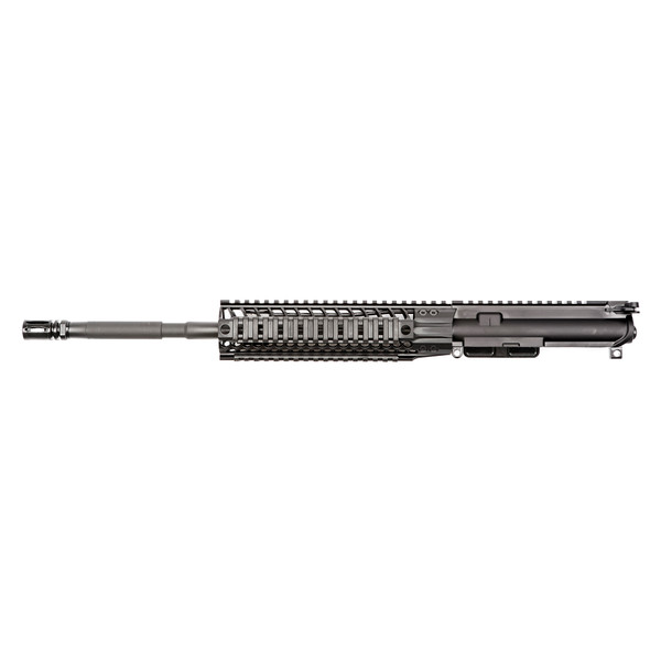 Spike's Tactical Complete Upper Receiver, 223 Remington/556NATO, 16" Chrome Lined Barrel, 1:7 Twist, Fits AR Rifles, Flat Top Receiver, Quad Rail Handguard, Black Finish STU5025-R9S