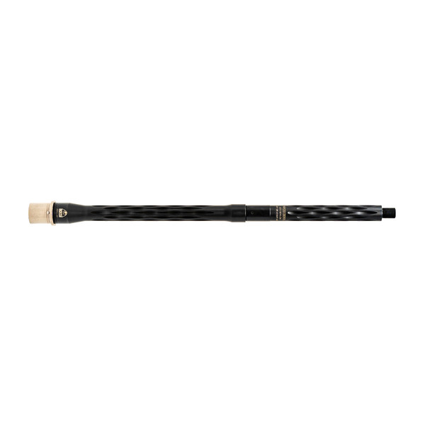 Faxon Firearms Match Series, Flame Fluted, Button Rifled, 223 Wylde, 16" Threaded Barrel, 1/2X28 Thread Pitch, 1:8 Twist Rate, Mid-Length Gas System, Fits AR15,Nitride Finish, Black 15BW8M16LMQ-5R-NP3